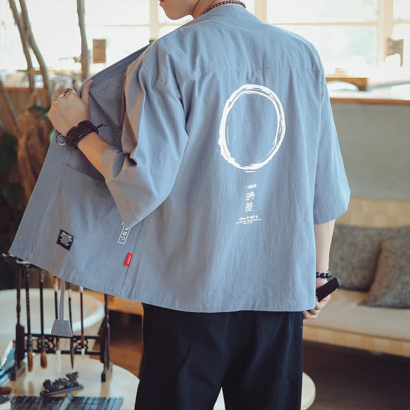 men's haori Japanese samurai traditional Japanese