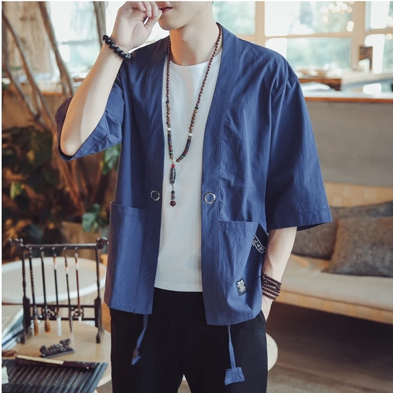 men's haori Japanese samurai traditional Japanese