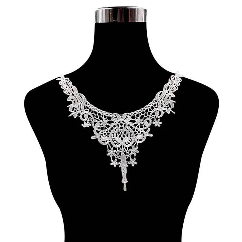 Venise Lace Flower Collar Trim