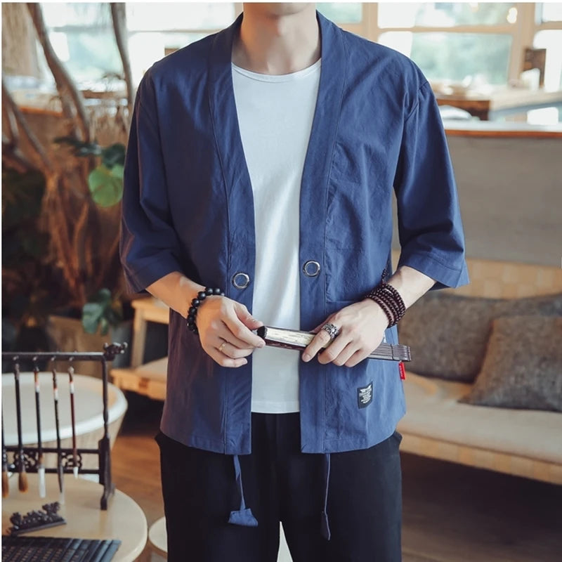 men's haori Japanese samurai traditional Japanese