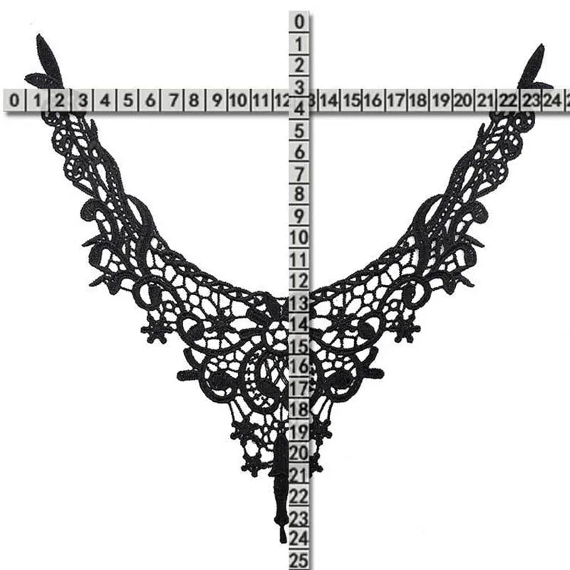 Venise Lace Flower Collar Trim
