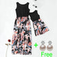 Sleeveless Mom And Daughter Dress