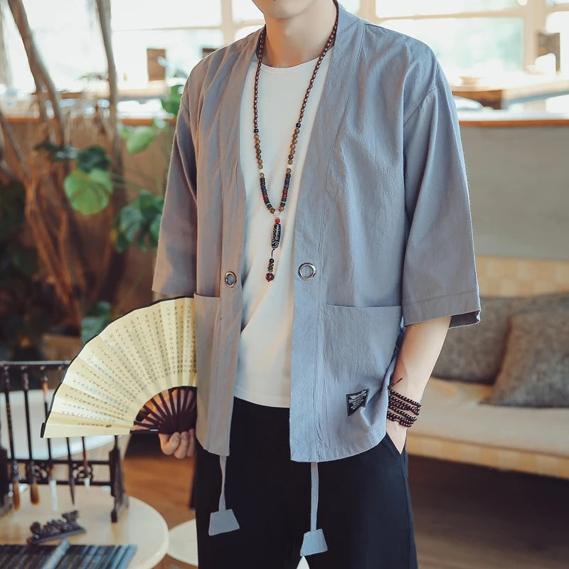 men's haori Japanese samurai traditional Japanese