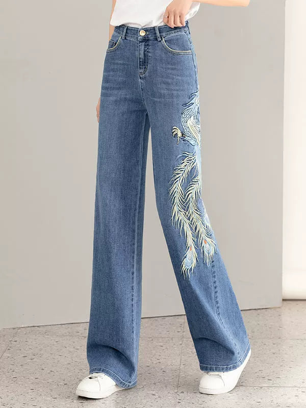 Counter Classy Phoenix Embroidery Jeans