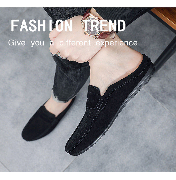 Men's Beanie  Half-Cup Breathable Toe-Toe Slip-Ons.