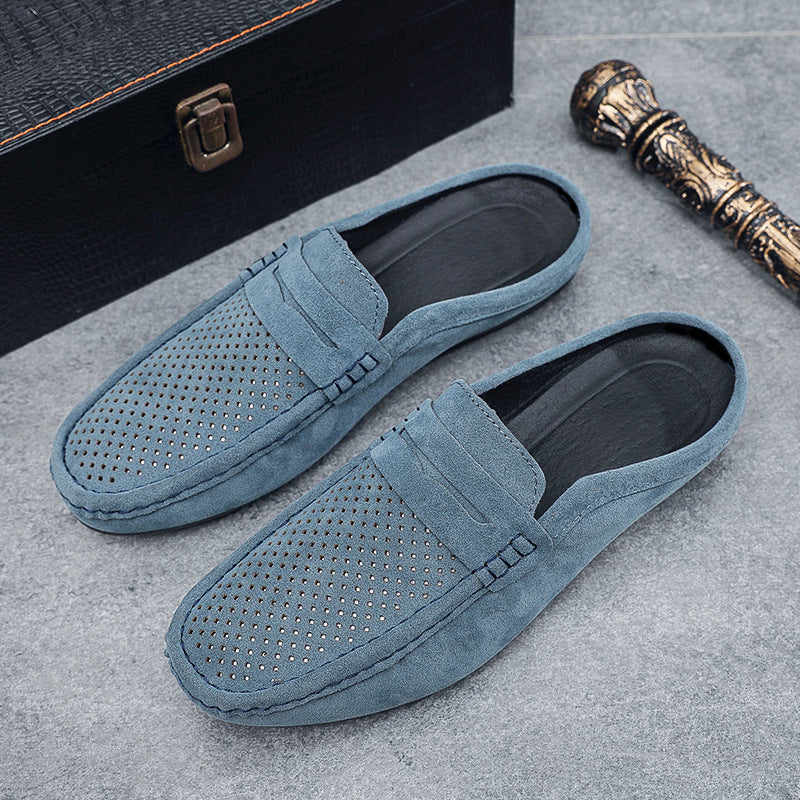Men's Beanie  Half-Cup Breathable Toe-Toe Slip-Ons.