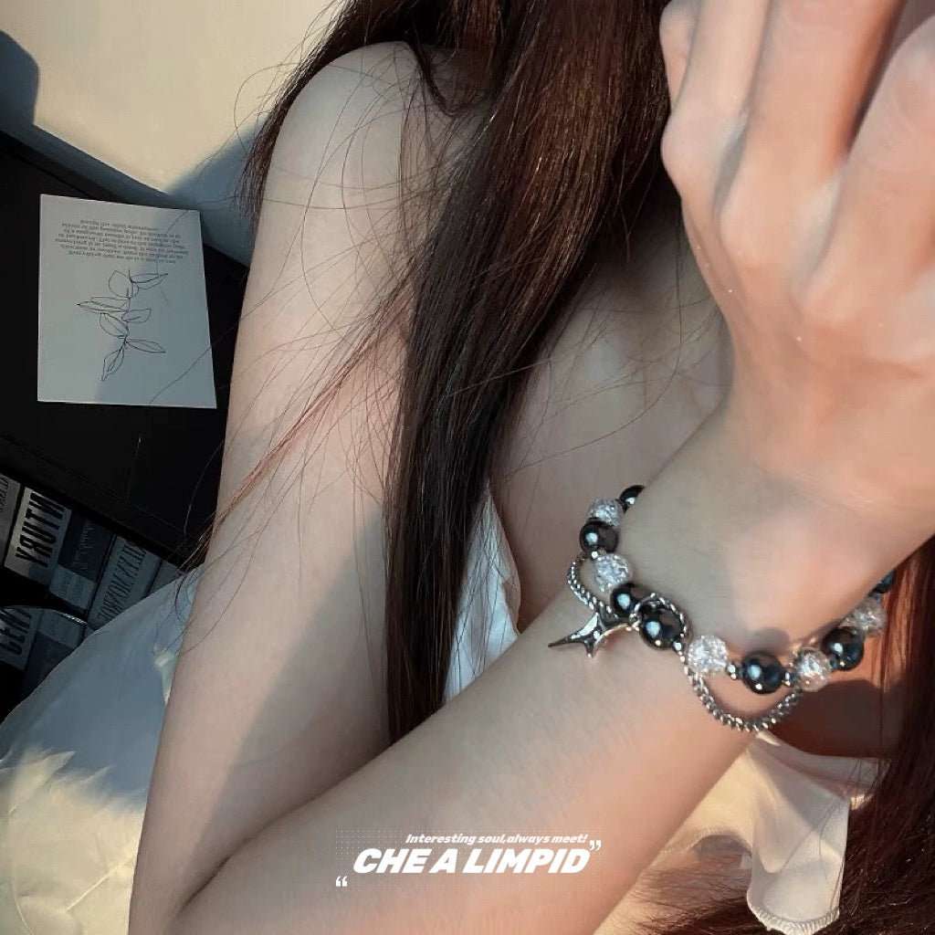 Burst Bead Star Double Layer Twin Hip Hop Trend Chain