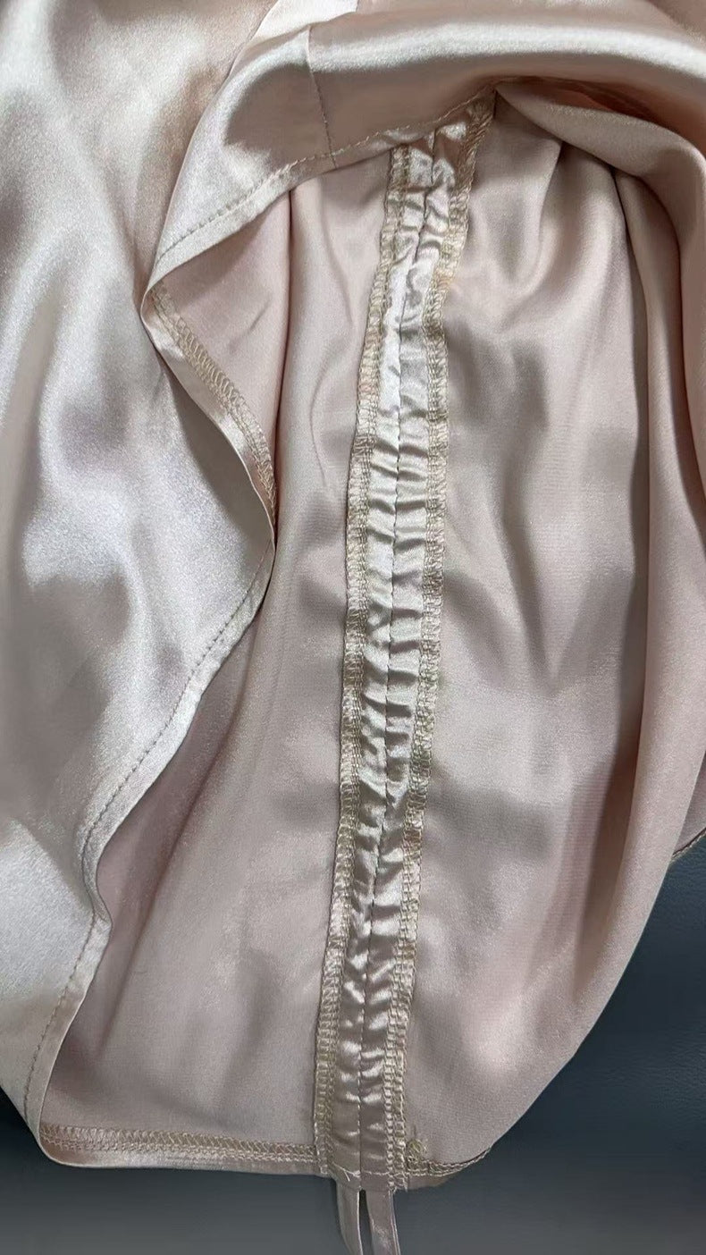 Asymmetrical Long-Sleeved Slope Collar Shirt Top