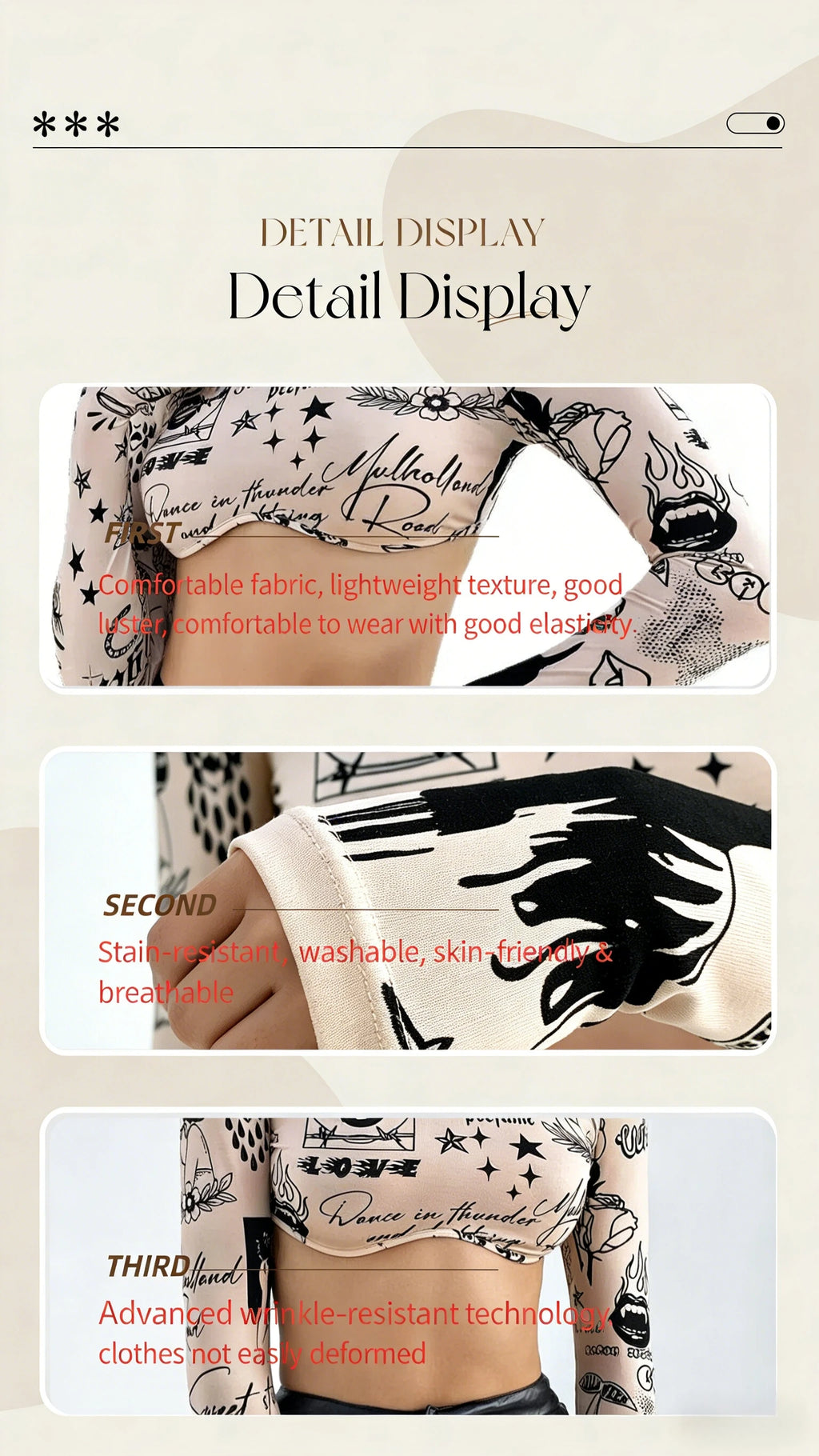 Women's Printed Stand Collar Blouse