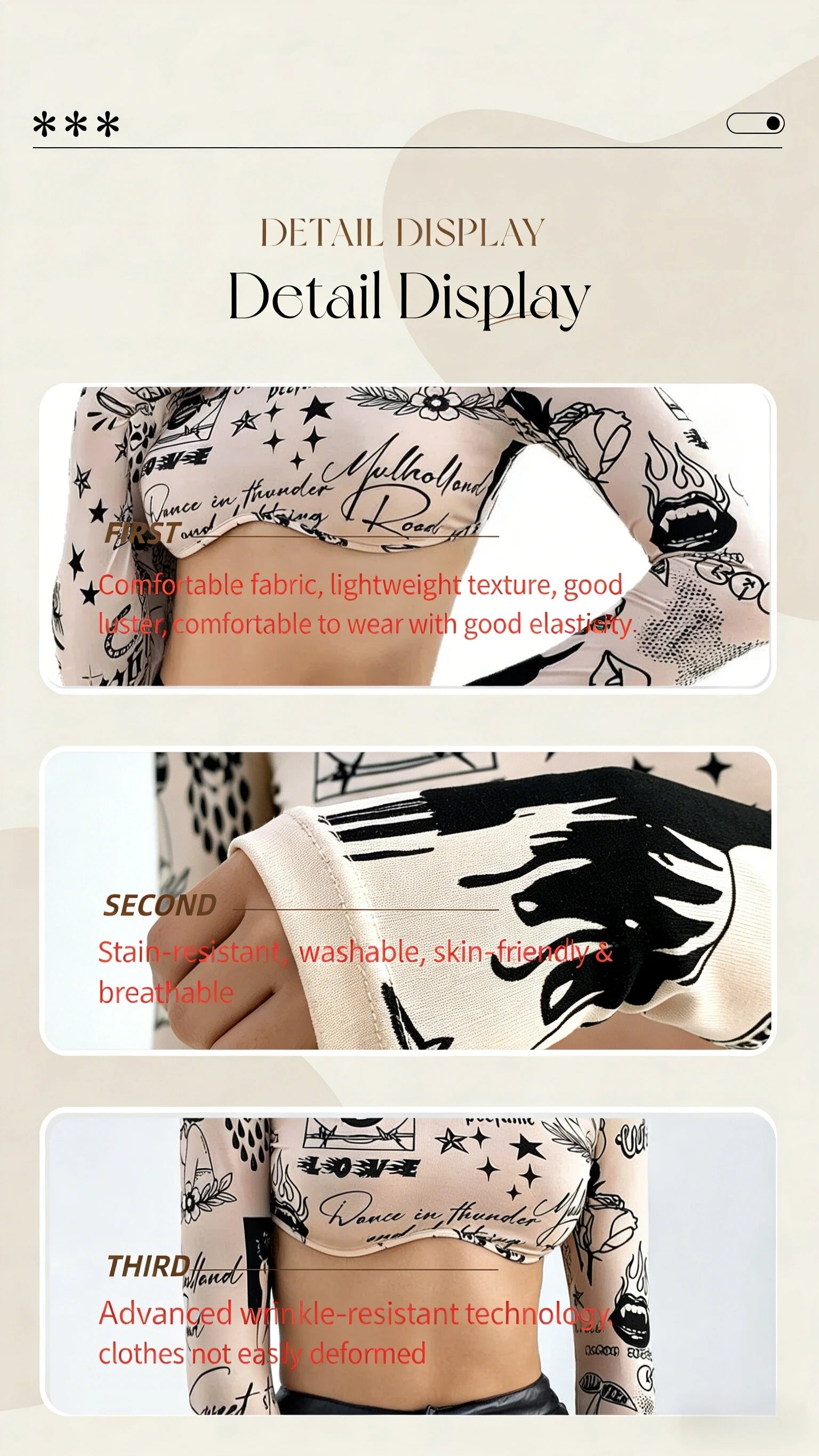 Women's Printed Stand Collar Blouse