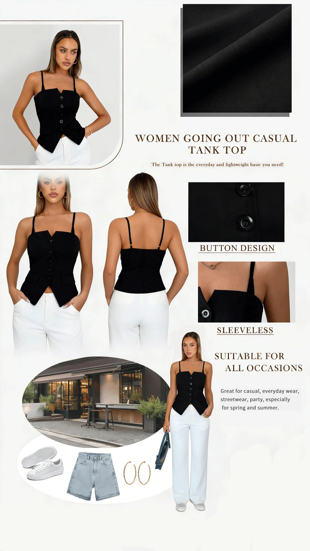 Women's Sweetheart Neck Tank Top