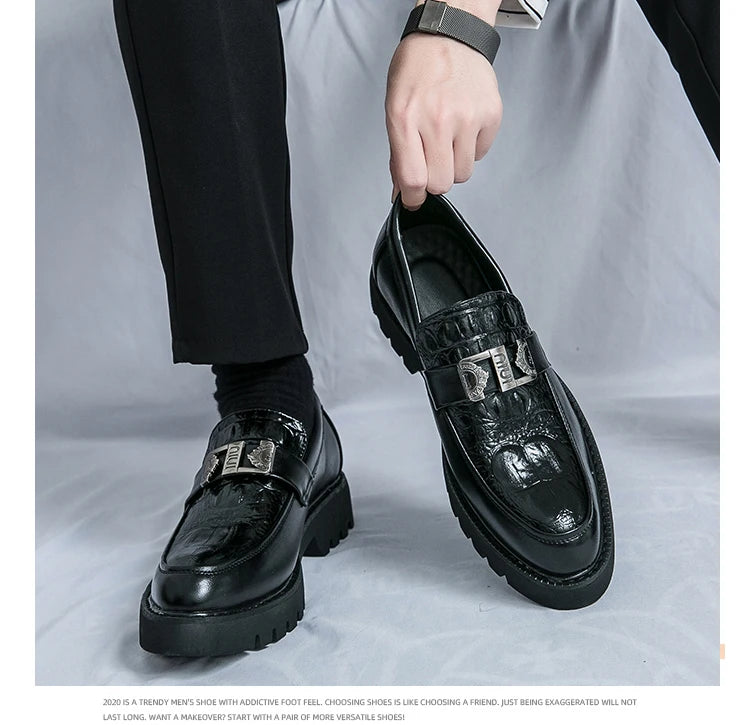 British Street Style Leather Loafers