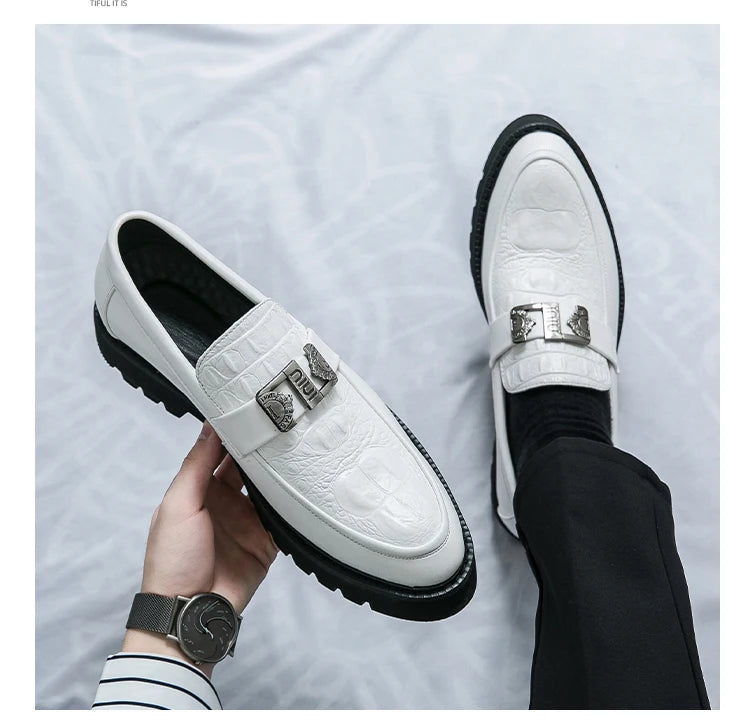 British Street Style Leather Loafers