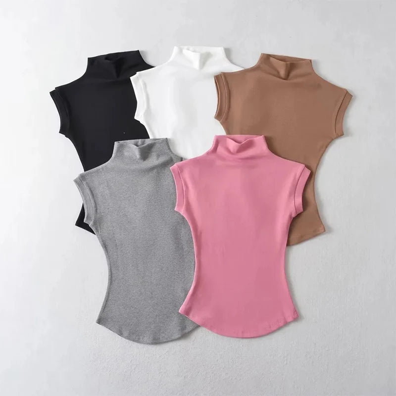 Sexy Turtleneck Sleeveless