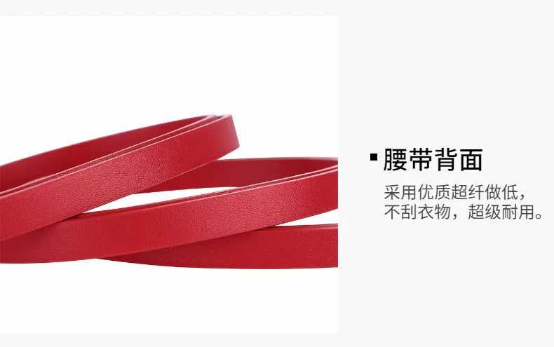 Vintage Double Layer Real Leather Belt Women