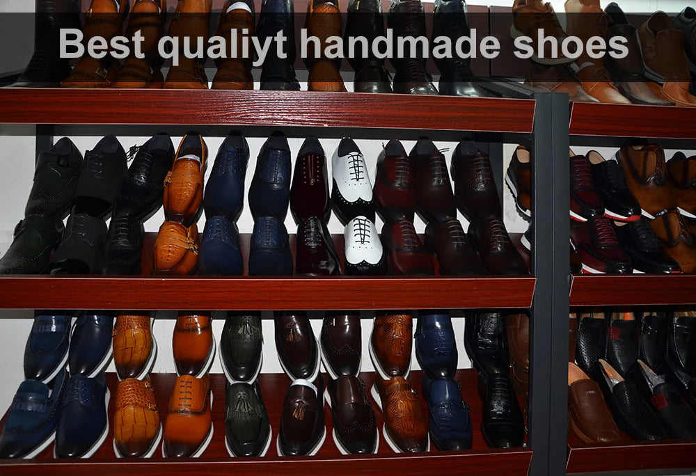 Men's Genuine Leather Oxford Sneakers