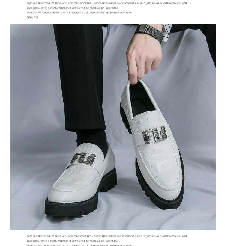 British Street Style Leather Loafers