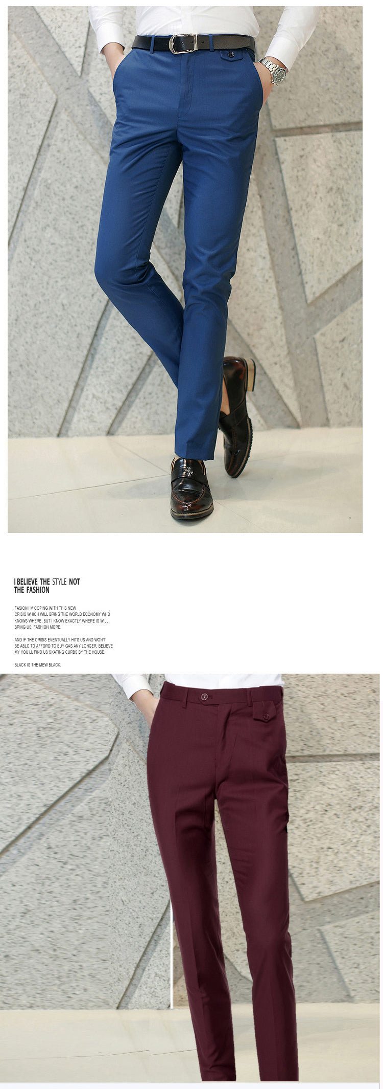 Men's Business Office Suit Pants