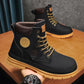 Men Designer Luxury Platform Leather Ankle Boots