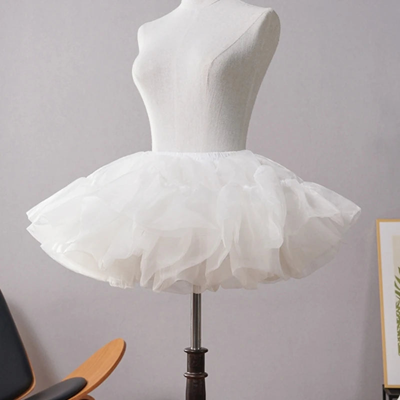 Women's 6-Layer Tulle Ruffled Petticoat