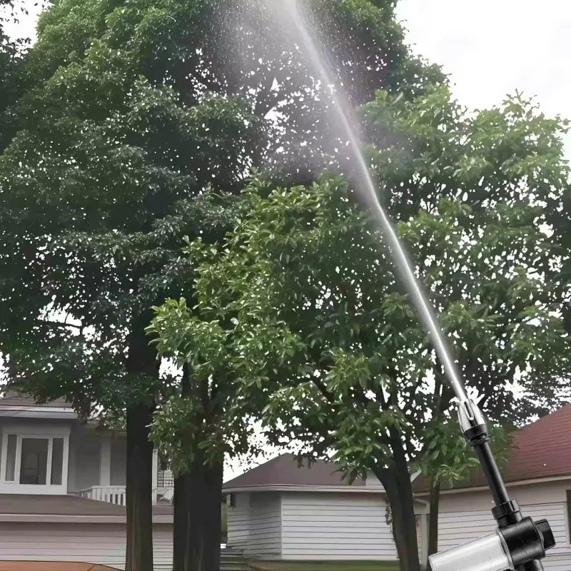 High-pressure car wash spray gun with foam bottle