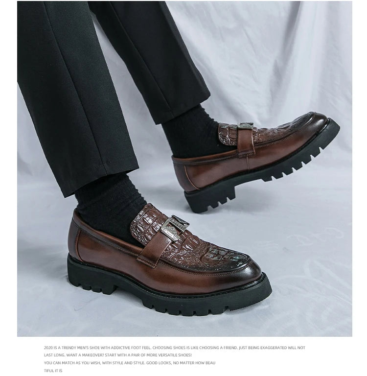 British Street Style Leather Loafers