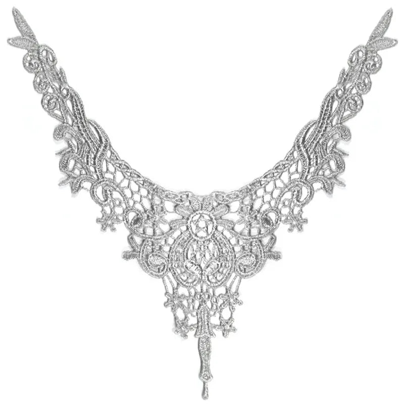 Venise Lace Flower Collar Trim
