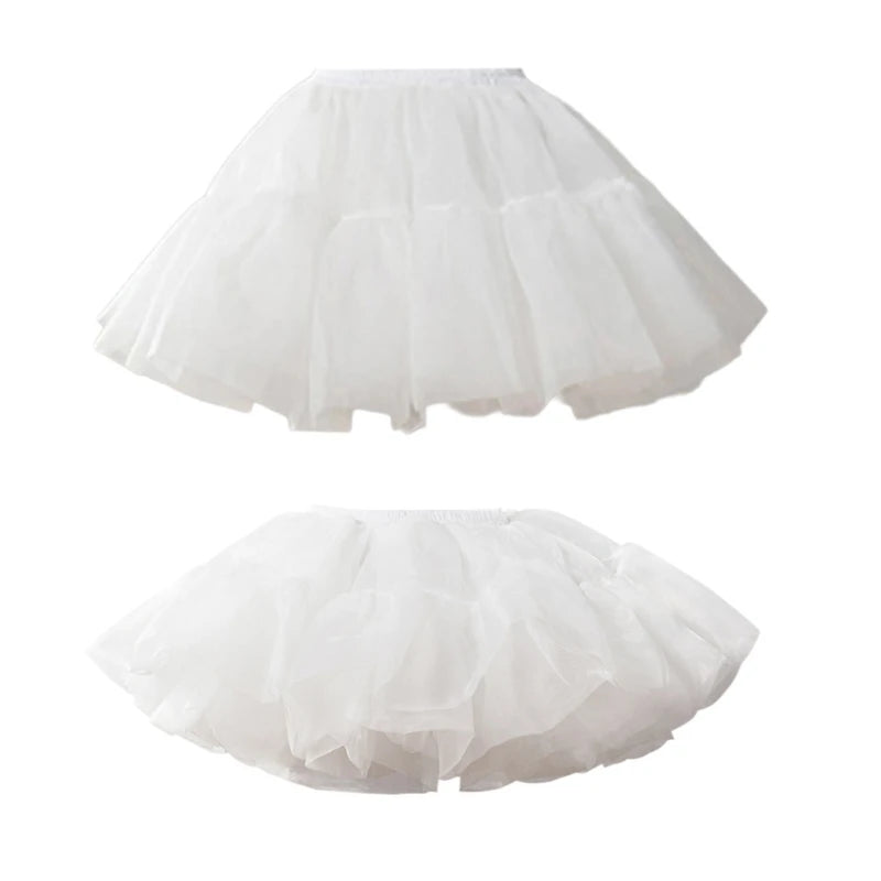 Women's 6-Layer Tulle Ruffled Petticoat