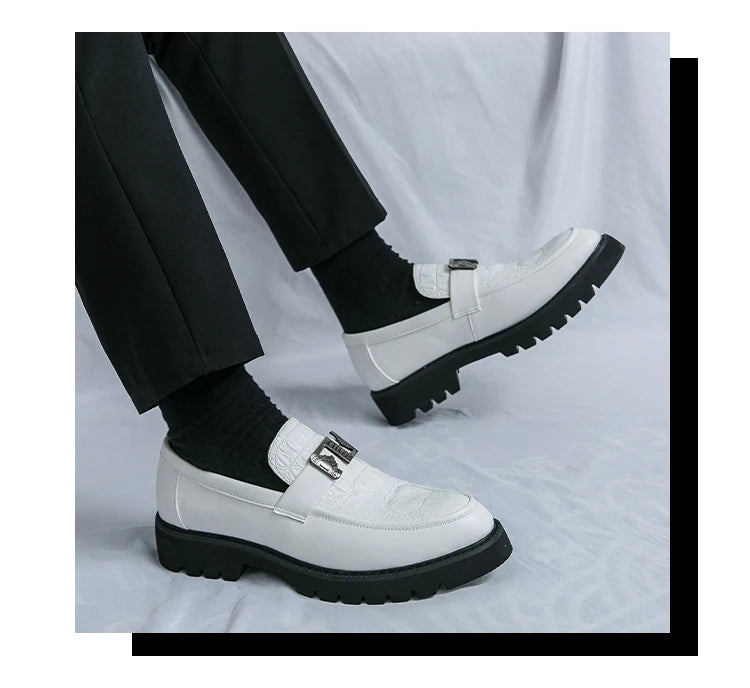 British Street Style Leather Loafers