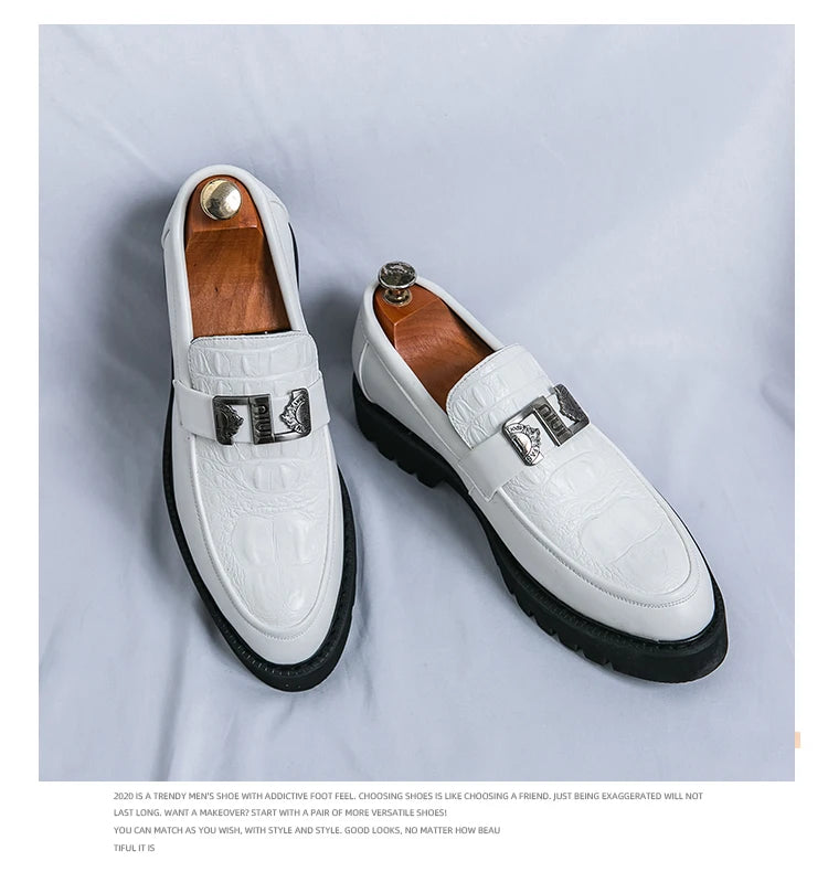 British Street Style Leather Loafers